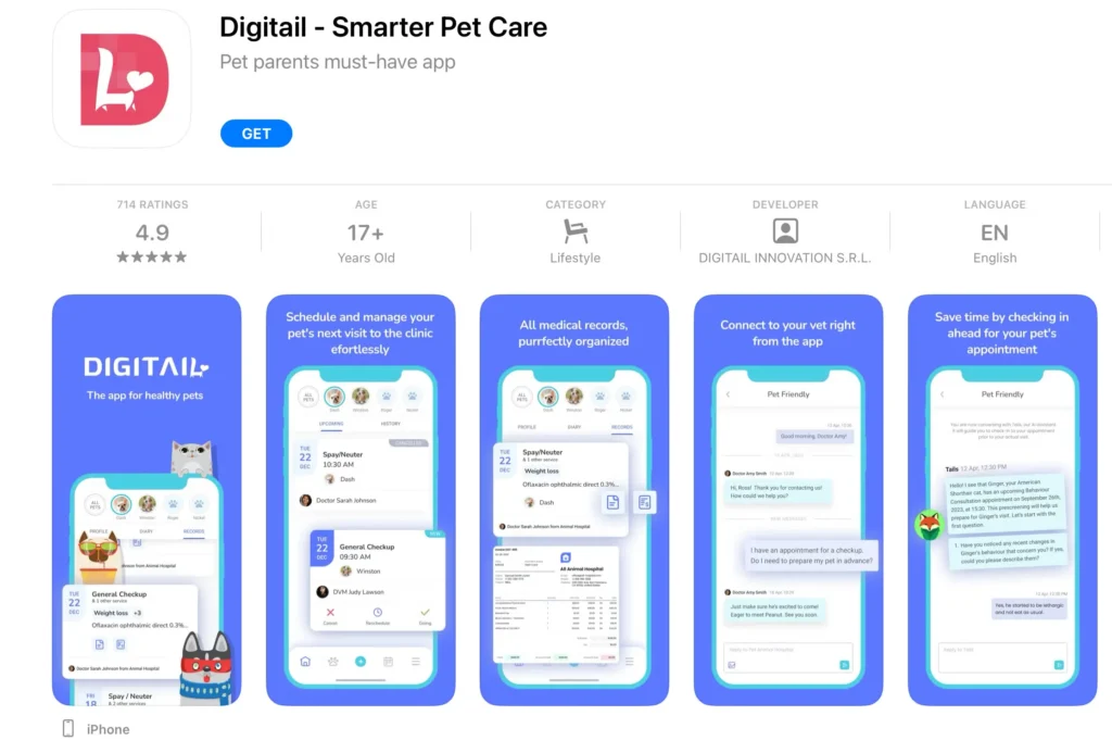 Digtal Smarter Pet Care app