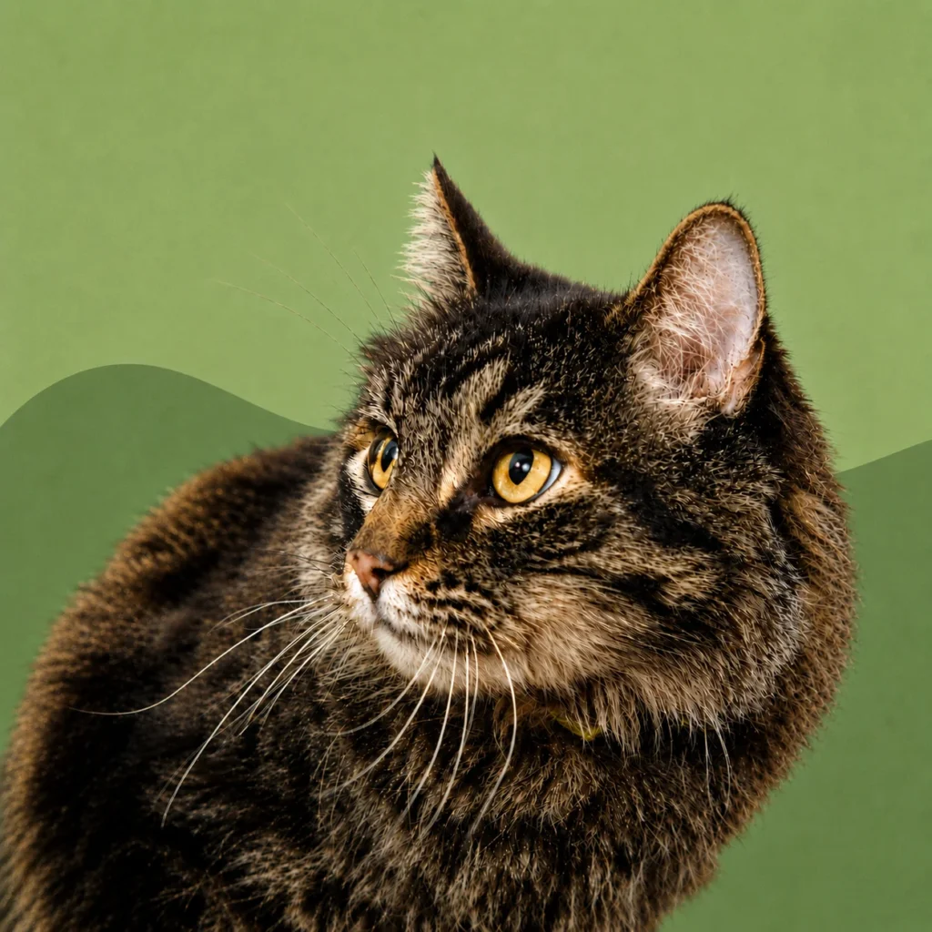 black cat staring sideviews